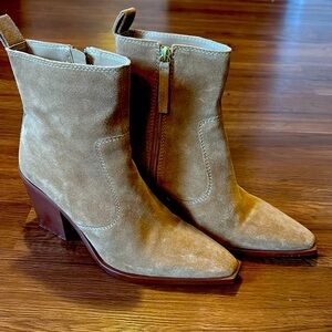 Tan Leather MNG Mango boots